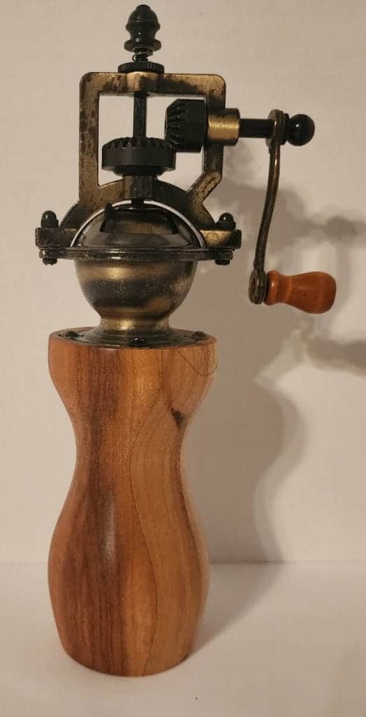 Handmade Wooden Peppermill - Cherry Wood